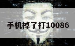 手机掉了打10086